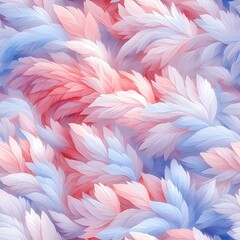 Fototapeta premium Seamless Pattern Colorful Abstract Leaves Background Design