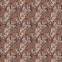 Fototapeta premium Abstract simple geometric vector seamless pattern with gold line texture on white background. Light modern simple wallpaper, bright tile backdrop, monochrome graphic element 