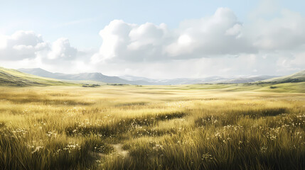 Obraz premium Png grassland landscape outdoors nature. Meadow. Illustration
