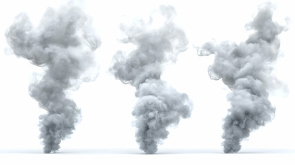 white smokeon isolated on a white background