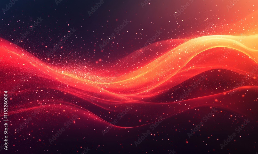 Poster bright red color gradient background with a grainy texture, generative ai