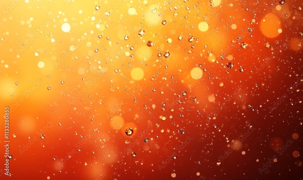 Poster orange color gradient background with a grainy texture, generative ai