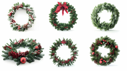 xmas frameson isolated on a white background