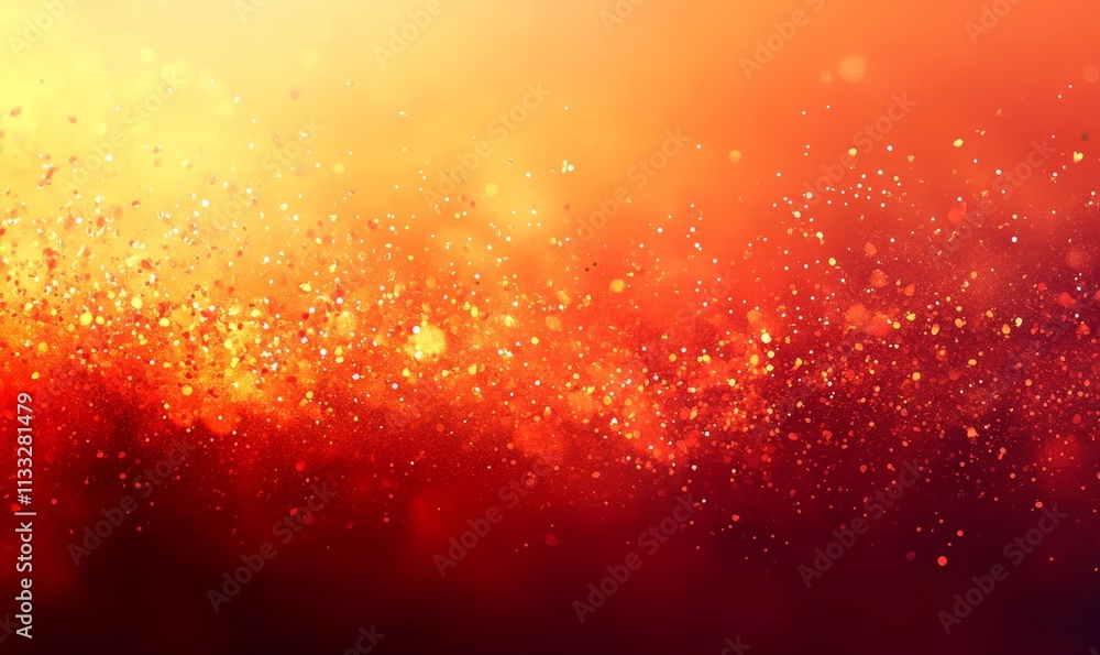 Poster red-orange color gradient background with a grainy texture, generative ai