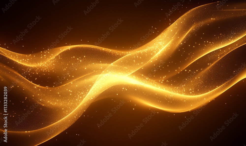 Poster golden color gradient background with a grainy texture, generative ai