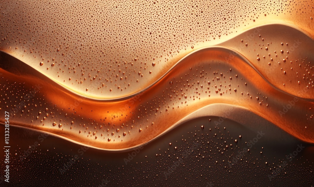 Poster copper color gradient background with a grainy texture, generative ai