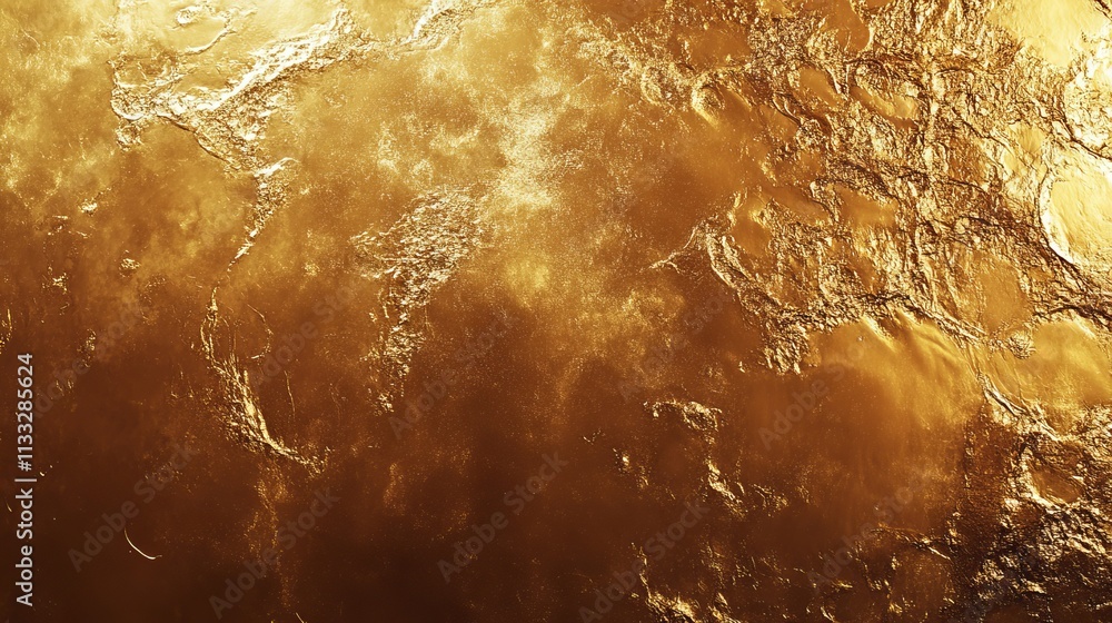 Poster golden color gradient background with a grainy texture, generative ai