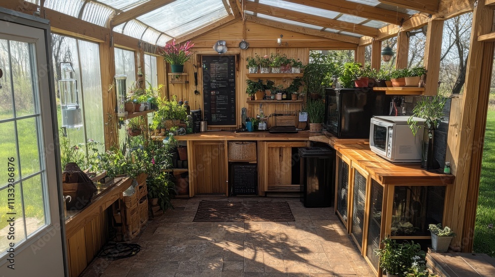Poster advanced greenhouse with automated controls for temperature