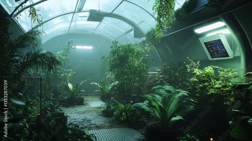 Poster advanced greenhouse with automated controls for temperature