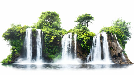 waterfallson isolated on a white background