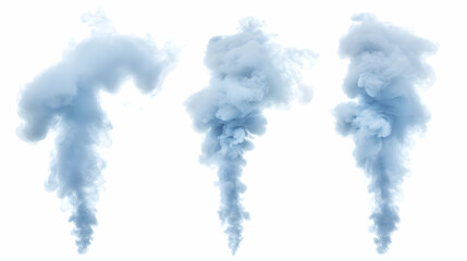 smoke effectson isolated on a white background