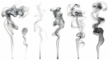 smoke cloudon isolated on a white background
