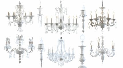 Fototapeta premium chandelierson isolated on a white background