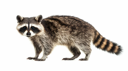 Obraz premium racoonon isolated on a white background