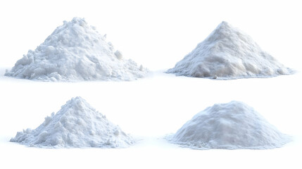 Obraz premium snow pileon isolated on a white background