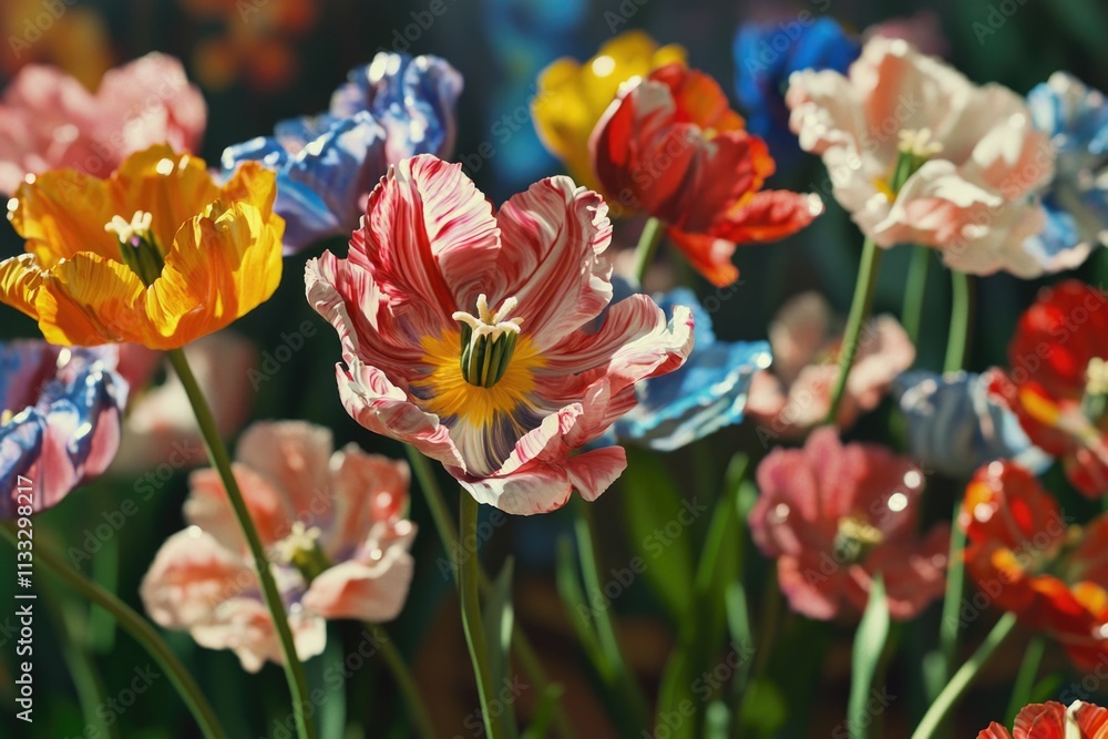 Poster Fresh blooms, ideal for editorial use or as a decorative element in your design