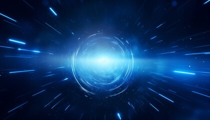 Fototapeta premium background with stars, light radiant, in dark space