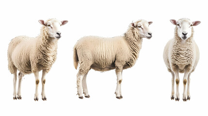 Obraz premium farm animalon isolated on a white background