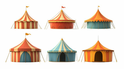 Obraz premium circus tenton isolated on a white background