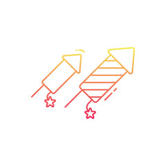 Fototapeta premium Fireworks vector icon