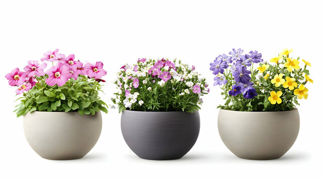 flowers poton isolated on a white background
