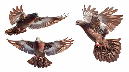 Obraz premium dove flyingon isolated on a white background