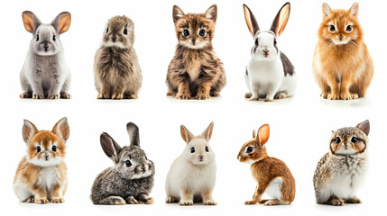 Fototapeta premium cute animalon isolated on a white background