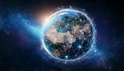 Obraz premium Luxurious office space with city skyline visible through glass walls