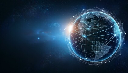 Obraz premium Luxurious office space with city skyline visible through glass walls