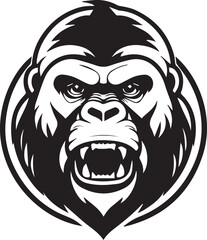 Fototapeta premium Strong Gorilla Logo Design