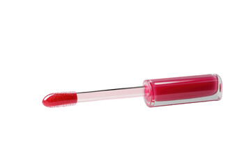 Tinted Lip Gloss with a Soft Applicator Wand for Easy Application with isolated on transparent background