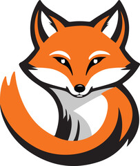 Obraz premium Striking Fox Logo Design