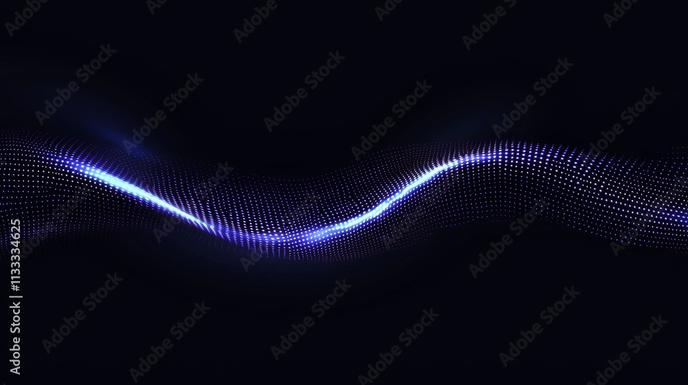 Aufkleber an abstract motherboard with interconnected lines and dots on a blue tech background, representing f
