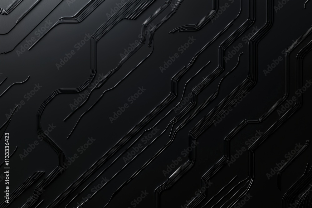 Poster background featuring an abstract print circuit with dots and lines, labeled 012.
