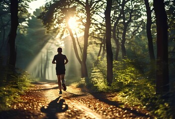 Fototapeta premium running people