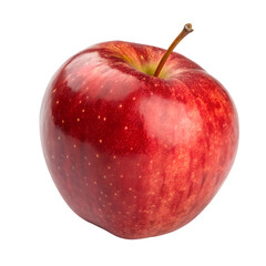 Fresh Red Apple isolated on transparent background cutout, Png, Cutout
