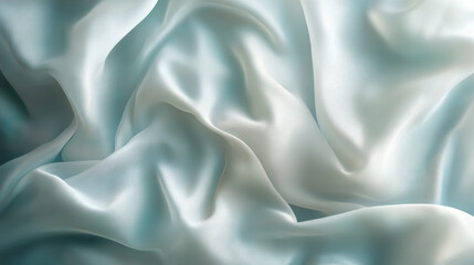 Fototapeta premium Smooth drapery folds softly, creating a digital background of richness and style