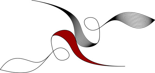 background silhouette vector line art illustration