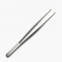 isolate tweezers on white background, Dentist tools, you cando it transparent, Little metal hair tweezers isolated over white background, a Medical image of metallic tweezers close-up, realistic metal