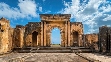 Obraz premium Majestic Ruins of Chellah: A Glimpse into Morocco's Ancient Past