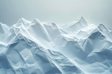 Obraz premium Abstract crumpled paper mountain range creating minimalist textures