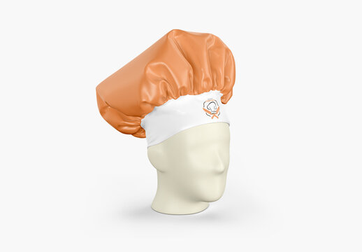Chef Hat Mockup - Half Side View
