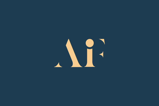 AIF abstract letter logo design. This logo is designed by three abstract letters.