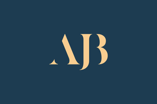AJB abstract letter logo design. This logo is designed by three abstract letters.