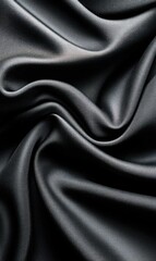 Close-Up of Black Fabric Texture