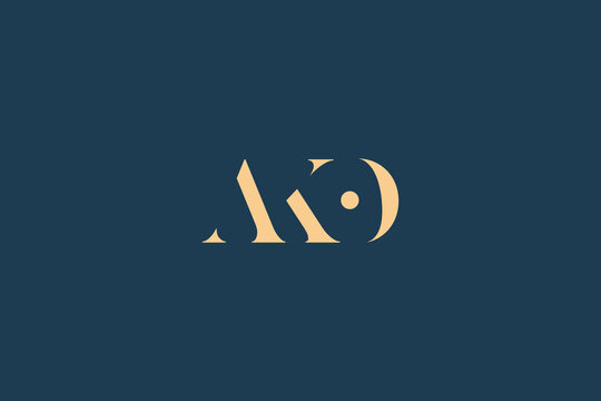AKO abstract letter logo design. This logo is designed by three abstract letters.