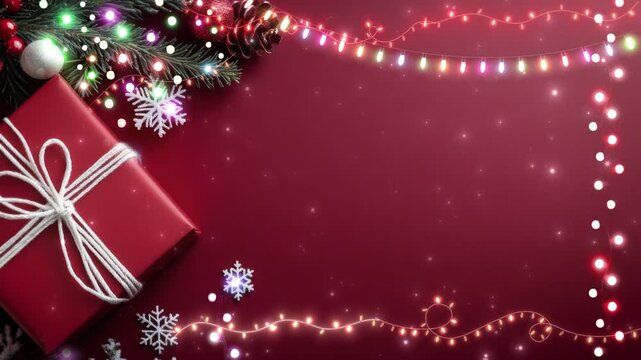 Merry Christmas animated loops backgrounds
