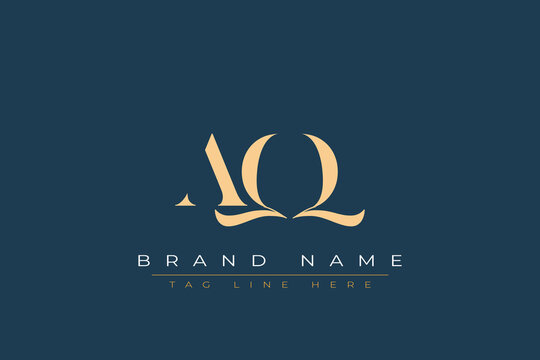 AQQ abstract letter logo design. This logo is designed by three abstract letters.
