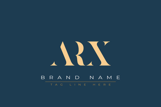 ARX abstract letter logo design. This logo is designed by three abstract letters.