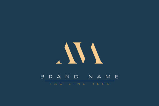 AVA abstract letter logo design. This logo is designed by three abstract letters.